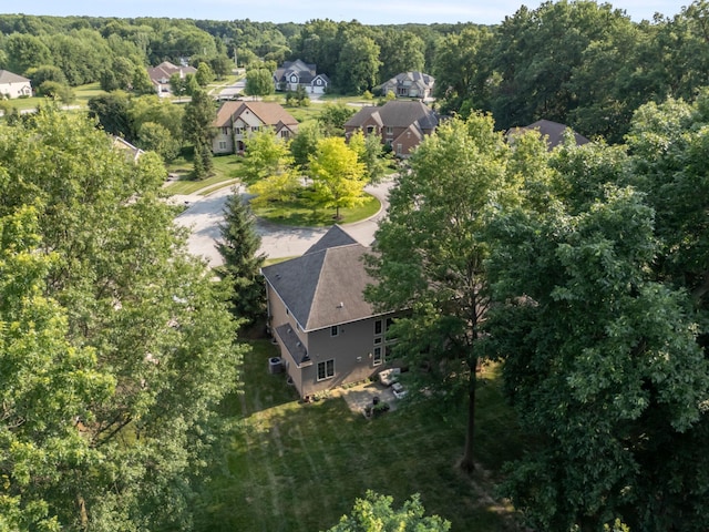 6820 Mahogany Dr, Galena, OH 43021 - aerial perspective of suburban area with a heavily wooded area