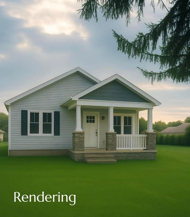 3043 Mcguffey Rd, Columbus, OH 43224 - craftsman house featuring a porch and a yard