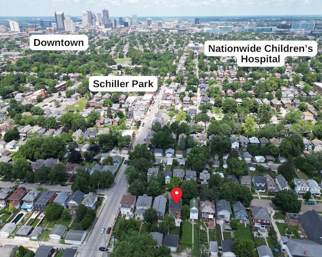 199 E Gates St, Columbus, OH 43206 - drone / aerial view