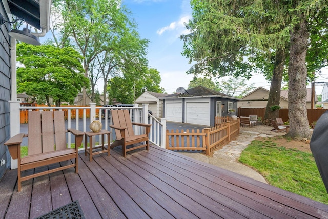 70 N Cassingham Rd, Columbus, OH 43209 - wooden deck featuring an outdoor structure
