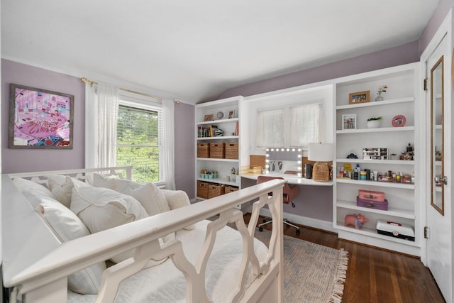 70 N Cassingham Rd, Columbus, OH 43209 - bedroom featuring dark wood-type flooring and lofted ceiling