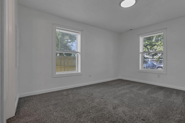 8898 Baker Rd, Stoutsville, OH 43154 - unfurnished room featuring plenty of natural light and dark carpet