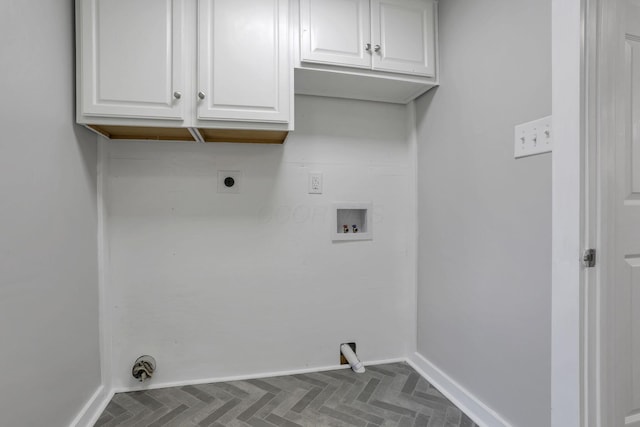8898 Baker Rd, Stoutsville, OH 43154 - laundry area featuring hookup for an electric dryer, cabinet space, and washer hookup
