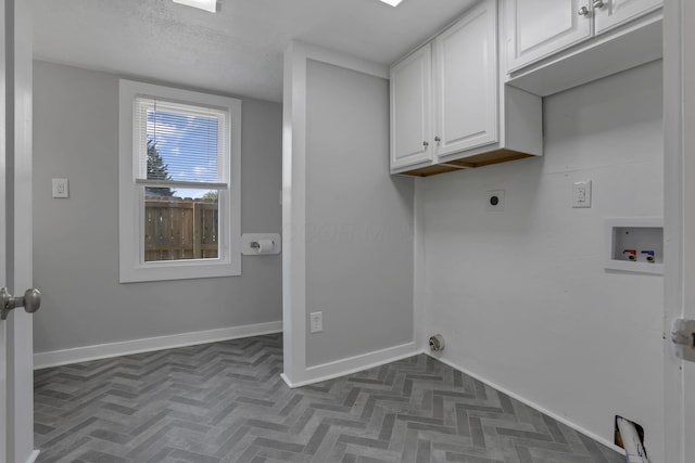 8898 Baker Rd, Stoutsville, OH 43154 - washroom with hookup for an electric dryer, cabinet space, and washer hookup