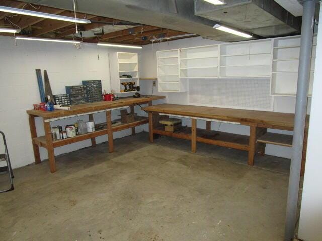 5669 Maplewood Ct, Lewis Center, OH 43035 - below grade area with a workshop area