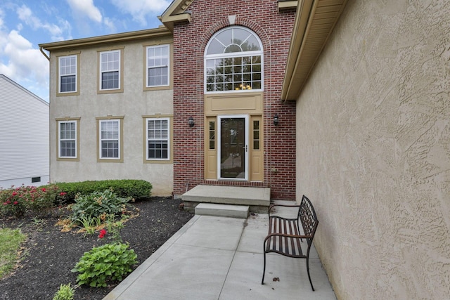 3902 Rivers Run Dr, Lewis Center, OH 43035 - property entrance featuring stucco siding and brick siding
