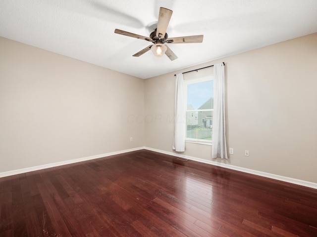419 Sycamore Creek St, Pickerington, OH 43147 - spare room featuring ceiling fan and wood finished floors