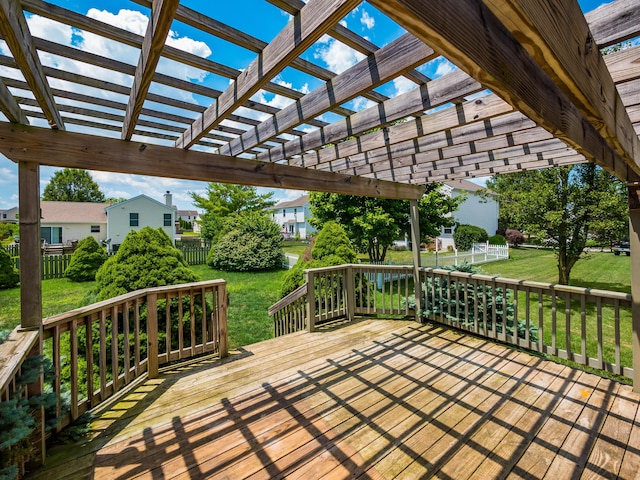 419 Sycamore Creek St, Pickerington, OH 43147 - wooden deck with a pergola