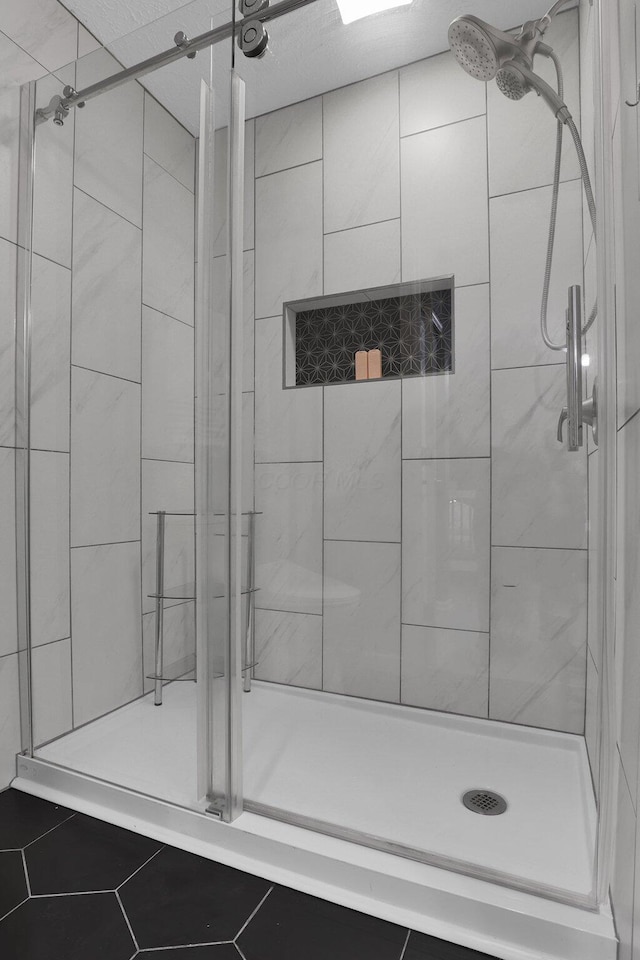 3388 Smileys Cor, Hilliard, OH 43026 - bathroom with a shower stall and tile patterned floors