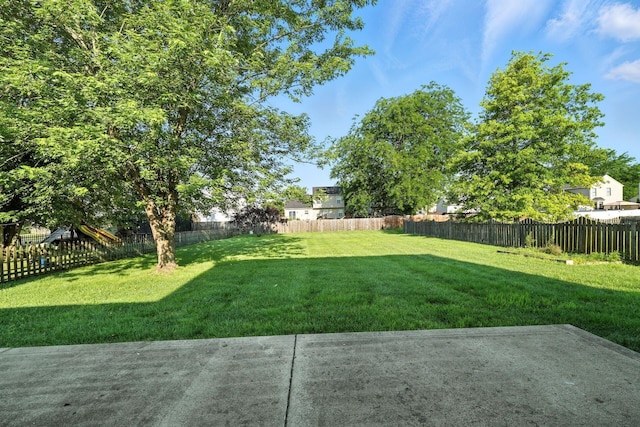 1771 Fern Trail Dr, Lancaster, OH 43130 - fenced backyard featuring a patio area