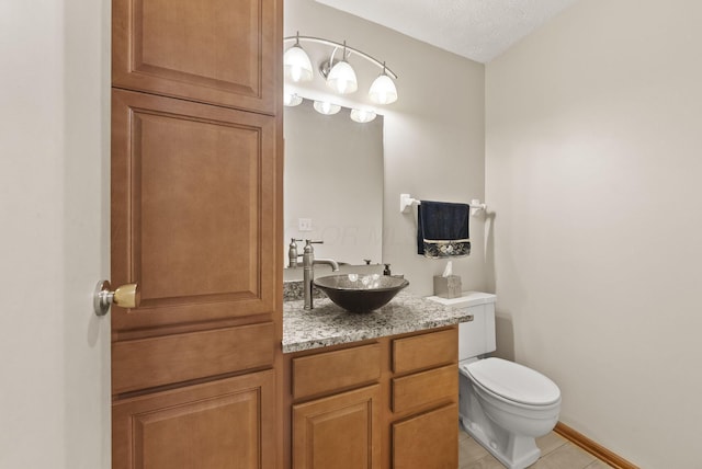 1539 Clubview Blvd S, Columbus, OH 43235 - half bathroom with vanity and tile patterned flooring
