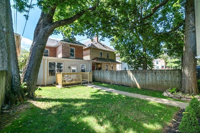 994 Harrison Ave, Columbus, OH 43201 - rear view of property featuring a wooden deck