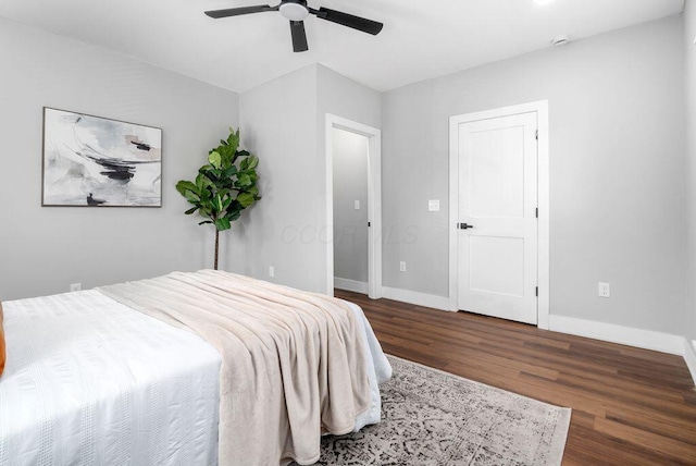 994 Harrison Ave, Columbus, OH 43201 - bedroom featuring wood finished floors and ceiling fan