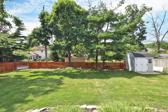 2253 Otter Ln, Dublin, OH 43016 - fenced backyard with a shed