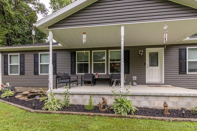 19366 Laurel Run Rd, Nelsonville, OH 45764 - back of house featuring covered porch