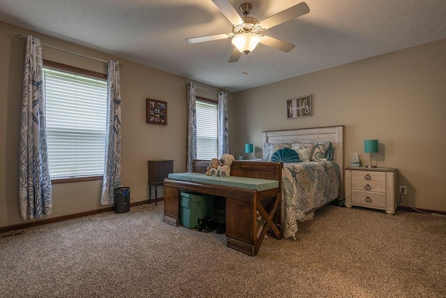19366 Laurel Run Rd, Nelsonville, OH 45764 - bedroom with light carpet and ceiling fan