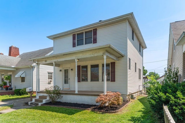 99 Maple Ave, Chillicothe, OH 45601 - view of front facade featuring covered porch and a front yard