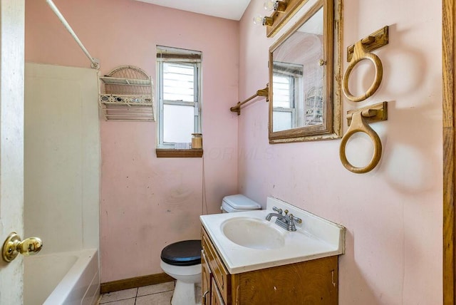 4747 Basil Ln, Cincinnati, OH 45238 - full bathroom featuring vanity, tile patterned flooring, and  shower combination