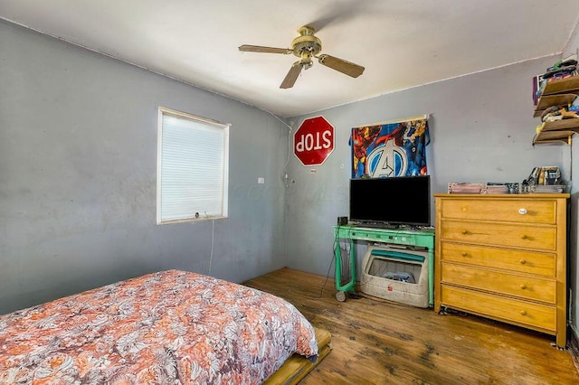 4747 Basil Ln, Cincinnati, OH 45238 - bedroom featuring wood finished floors and ceiling fan