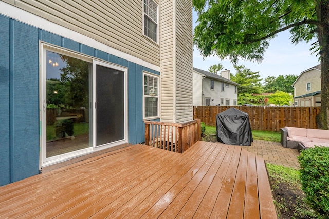 2387 Sutter Pkwy, Dublin, OH 43016 - wooden deck featuring area for grilling