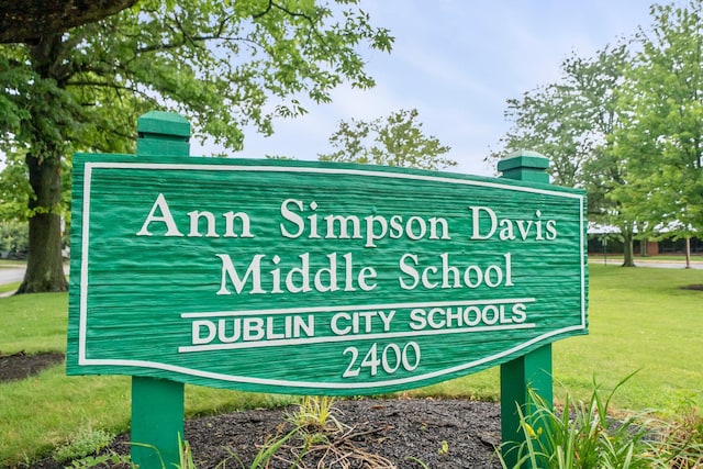 2387 Sutter Pkwy, Dublin, OH 43016 - community sign with a lawn