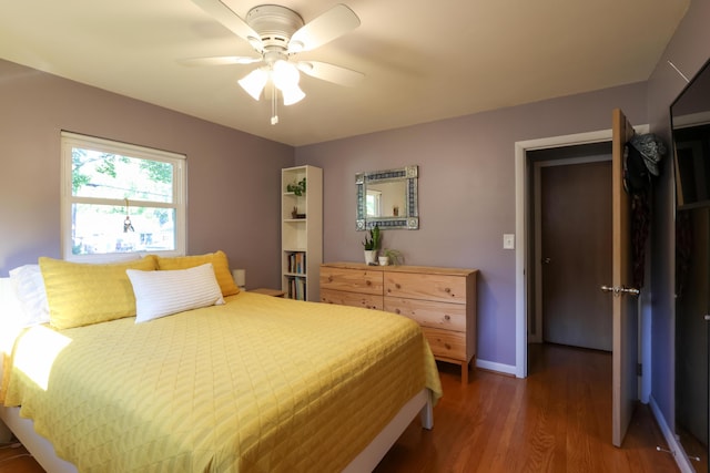5081 Mengel Ln, Hilliard, OH 43026 - bedroom featuring wood finished floors and a ceiling fan