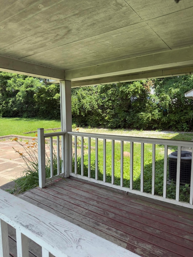 3660 Watt Rd, Columbus, OH 43230 - wooden terrace with a lawn