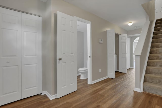 5512 Old Coble St, Canal Winchester, OH 43110 - foyer entrance with stairs and wood finished floors