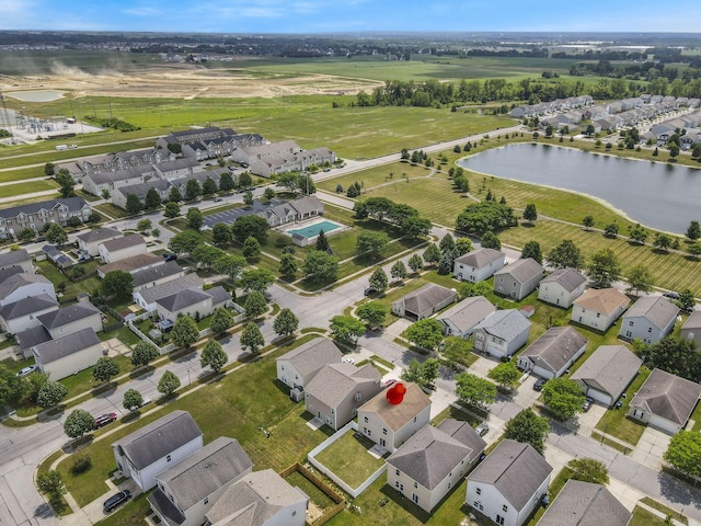 5512 Old Coble St, Canal Winchester, OH 43110 - aerial perspective of suburban area featuring a large body of water