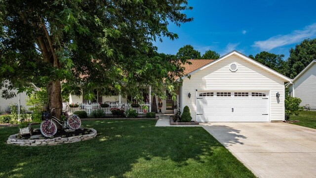 405 Meadowland Dr, Newark, OH 43055 - view of front of home with a front lawn and concrete driveway