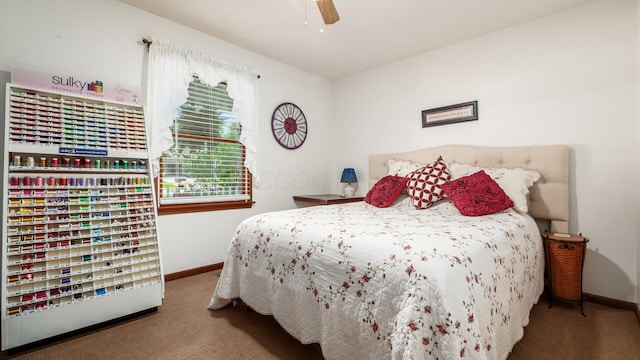 405 Meadowland Dr, Newark, OH 43055 - carpeted bedroom featuring multiple windows and a ceiling fan