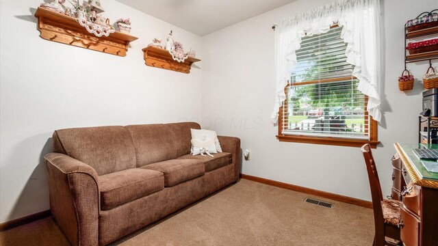 405 Meadowland Dr, Newark, OH 43055 - sitting room featuring carpet and baseboards