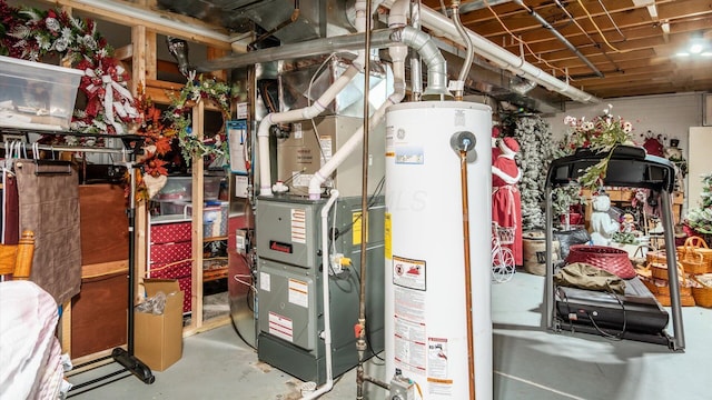 405 Meadowland Dr, Newark, OH 43055 - utility room with water heater and heating unit