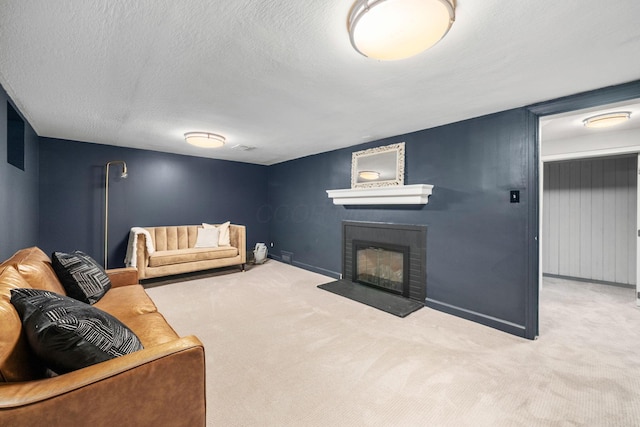 67 Aldrich Rd, Columbus, OH 43214 - living area with carpet flooring and a fireplace with raised hearth