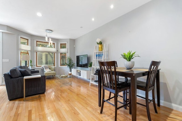 979 Delaware Ave, Columbus, OH 43201 - dining space with light wood-type flooring and recessed lighting
