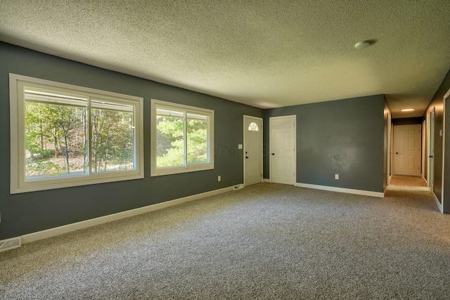 368 Mingo Rd, Chillicothe, OH 45601 - empty room featuring plenty of natural light, carpet, a textured ceiling, and a smoke detector