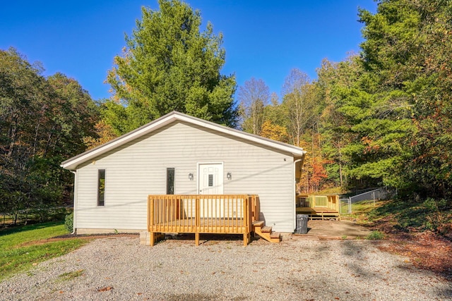368 Mingo Rd, Chillicothe, OH 45601 - rear view of property featuring a deck