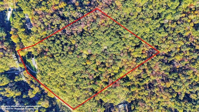 368 Mingo Rd, Chillicothe, OH 45601 - aerial view of property and surrounding area with property boundaries highlighted