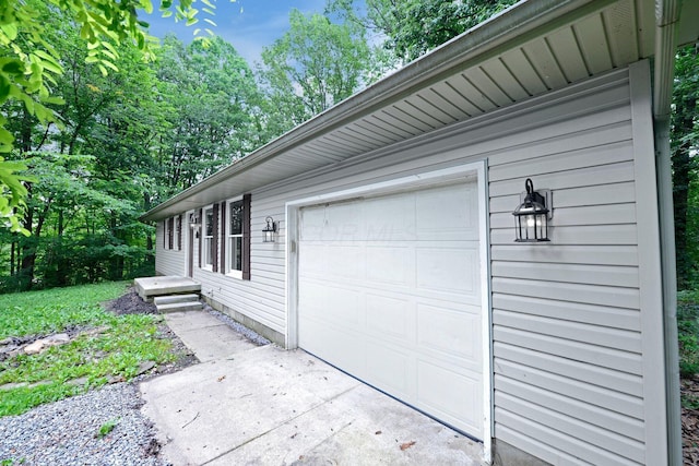 1142 Rozelle Creek Rd, Chillicothe, OH 45601 - garage with concrete driveway