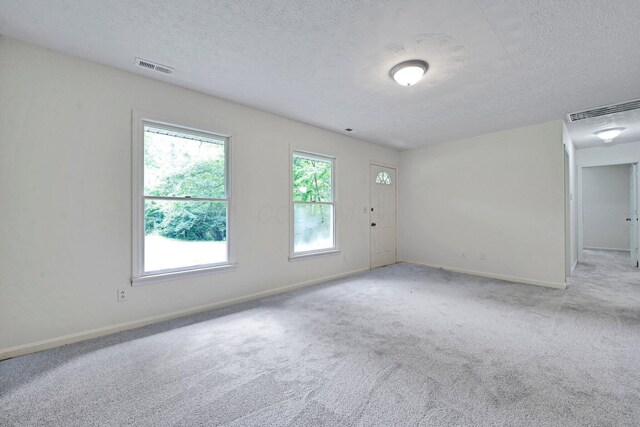 1142 Rozelle Creek Rd, Chillicothe, OH 45601 - spare room with a textured ceiling, healthy amount of natural light, and carpet flooring