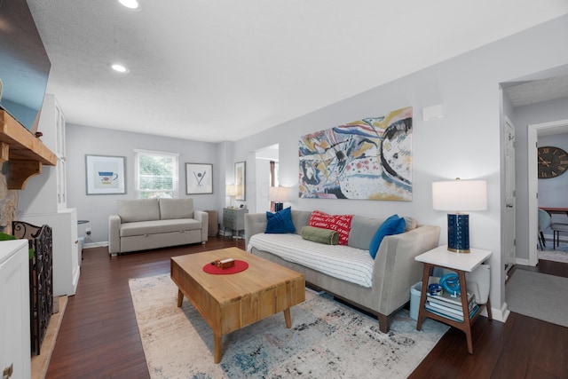 3823 Ramblehurst Rd, Columbus, OH 43221 - living area with wood finished floors and recessed lighting