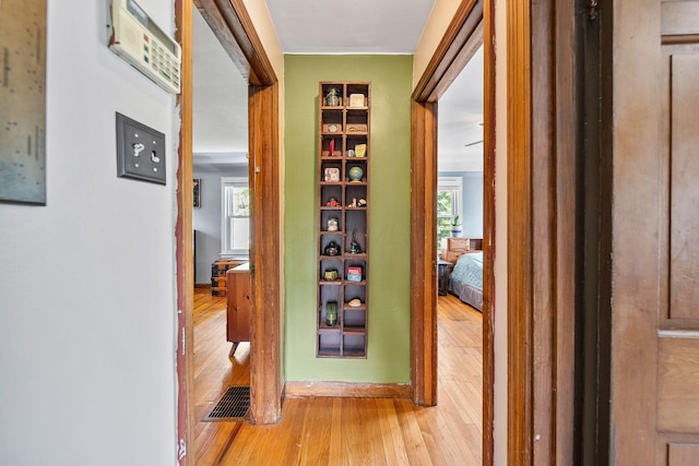 1467 Melrose Ave, Columbus, OH 43224 - corridor featuring hardwood / wood-style floors and baseboards