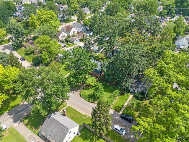 1467 Melrose Ave, Columbus, OH 43224 - aerial view of property's location with nearby suburban area and a tree filled landscape