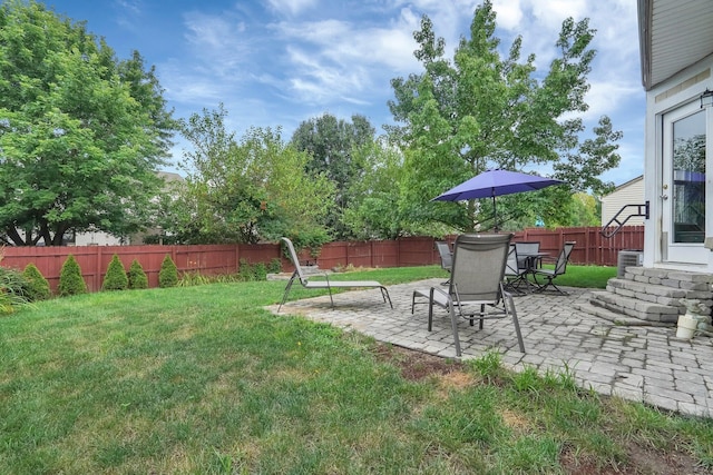5683 Levi Kramer Blvd, Canal Winchester, OH 43110 - fenced backyard featuring a patio