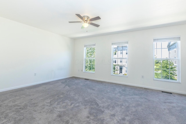 7145 Billy Goat Dr, New Albany, OH 43054 - carpeted empty room with a ceiling fan and healthy amount of natural light