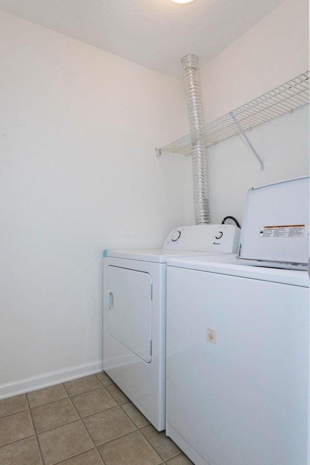 7145 Billy Goat Dr, New Albany, OH 43054 - washroom with separate washer and dryer and light tile patterned floors