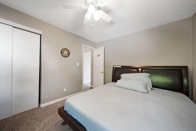 2272 Eden Ave, Columbus, OH 43224 - carpeted bedroom featuring a closet and a ceiling fan