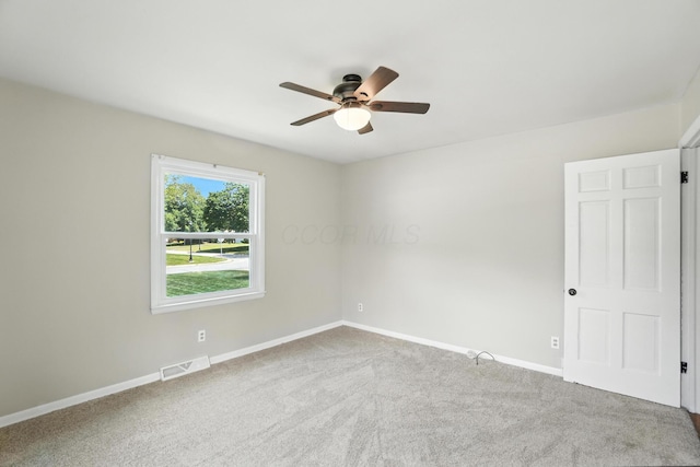 899 Meadowview Dr, Columbus, OH 43224 - empty room with ceiling fan and carpet flooring