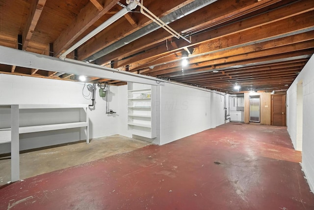 899 Meadowview Dr, Columbus, OH 43224 - unfinished below grade area with gas meter