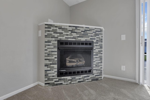 6658 Lagrange Dr Unit 43E, Canal Winchester, OH 43110 - detailed view of carpet and a glass covered fireplace